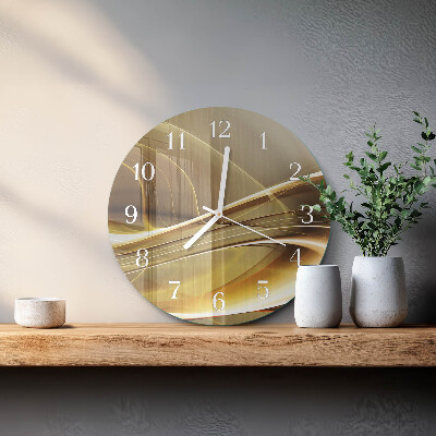 Orologio rotondo Linee astratte