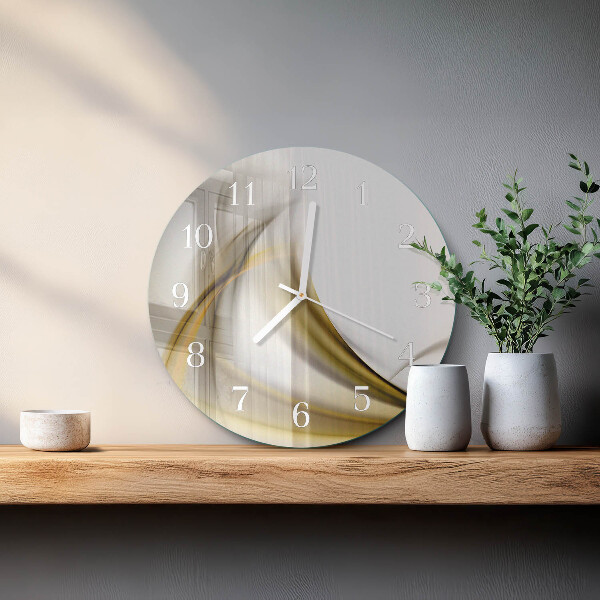 Orologio rotondo Linee astratte