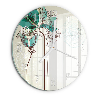 Orologio rotondo Fiori vintage