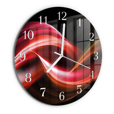 Orologio rotondo Linee astratte