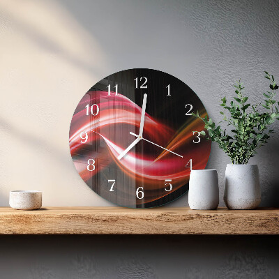 Orologio rotondo Linee astratte