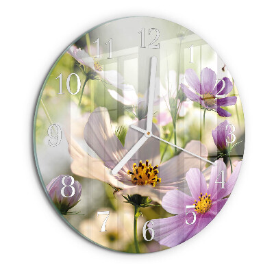 Orologio rotondo Fiori di cosmo