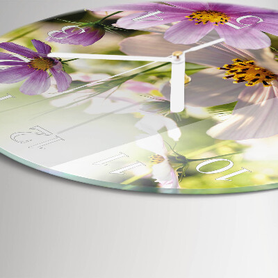 Orologio rotondo Fiori di cosmo