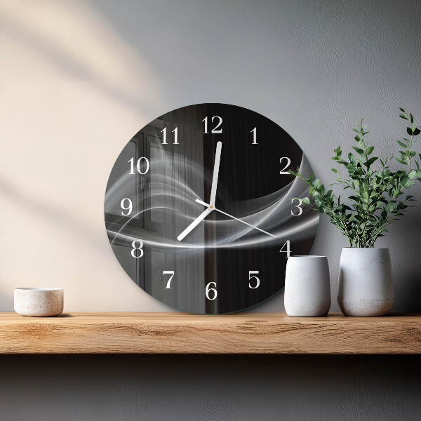 Orologio rotondo Linee astratte