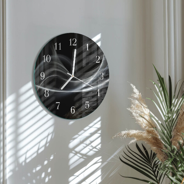 Orologio rotondo Linee astratte