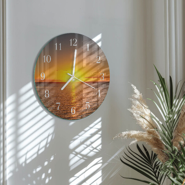 Orologio rotondo Tramonto