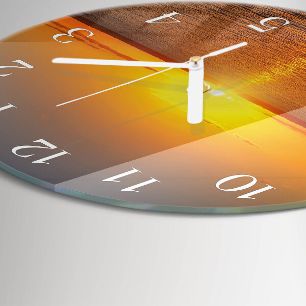 Orologio rotondo Tramonto