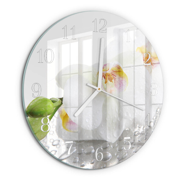Orologio rotondo Orchidea