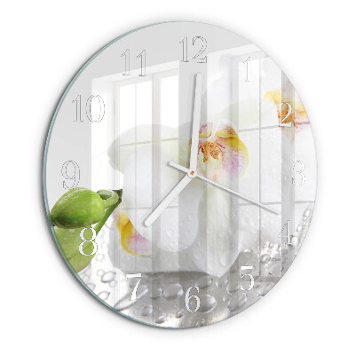 Orologio rotondo Orchidea
