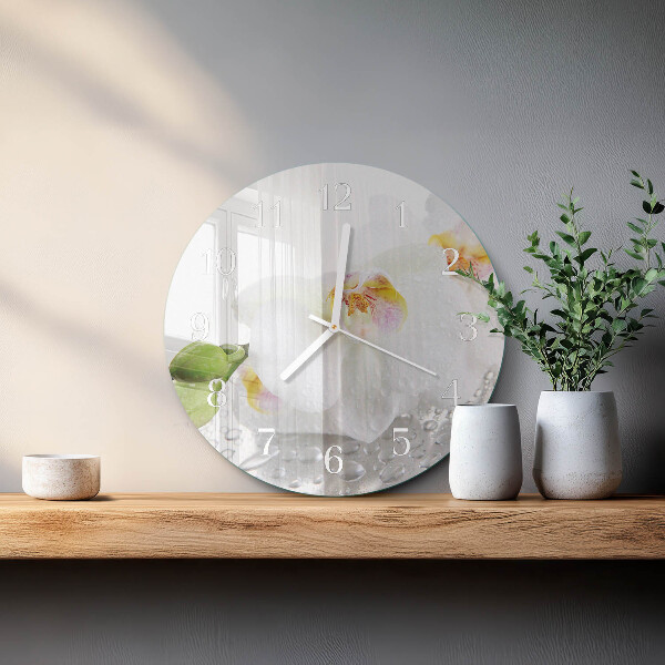 Orologio rotondo Orchidea