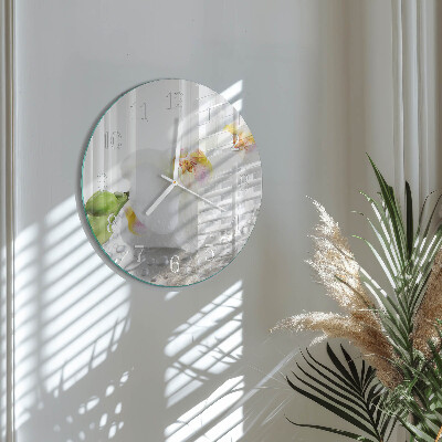 Orologio rotondo Orchidea