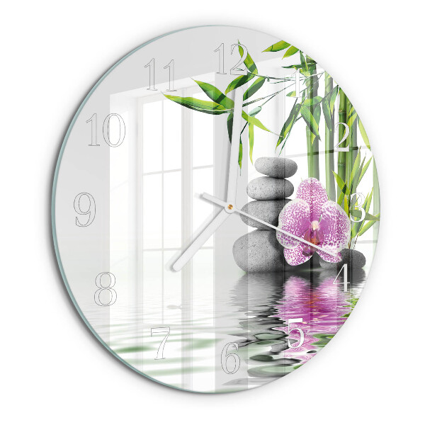 Orologio rotondo Pietre per orchidee