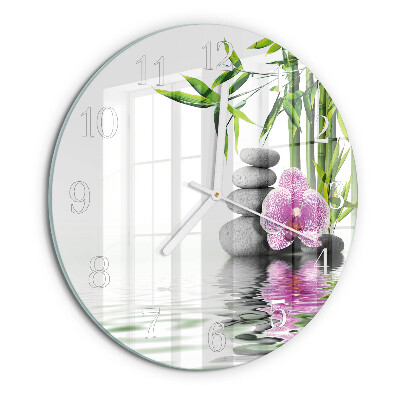 Orologio rotondo Pietre per orchidee