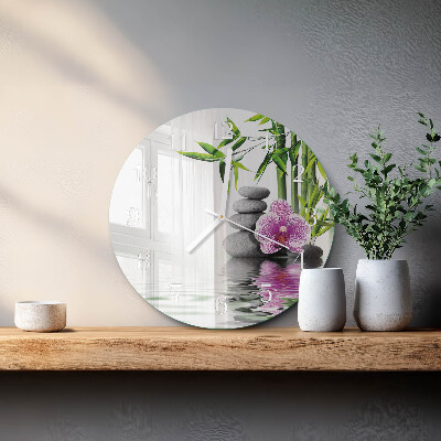 Orologio rotondo Pietre per orchidee
