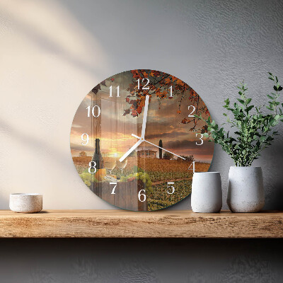 Orologio rotondo Natura del vino