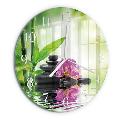 Orologio rotondo Orchidea Spa