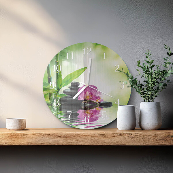 Orologio rotondo Orchidea Spa