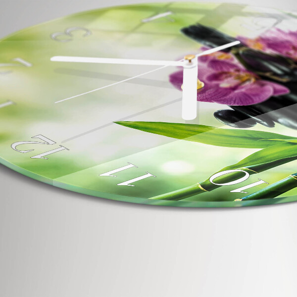 Orologio rotondo Orchidea Spa