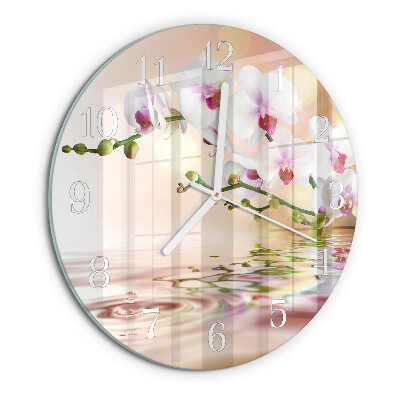 Orologio rotondo Orchidea