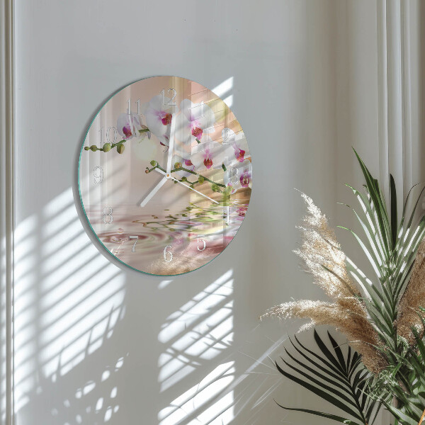 Orologio rotondo Orchidea