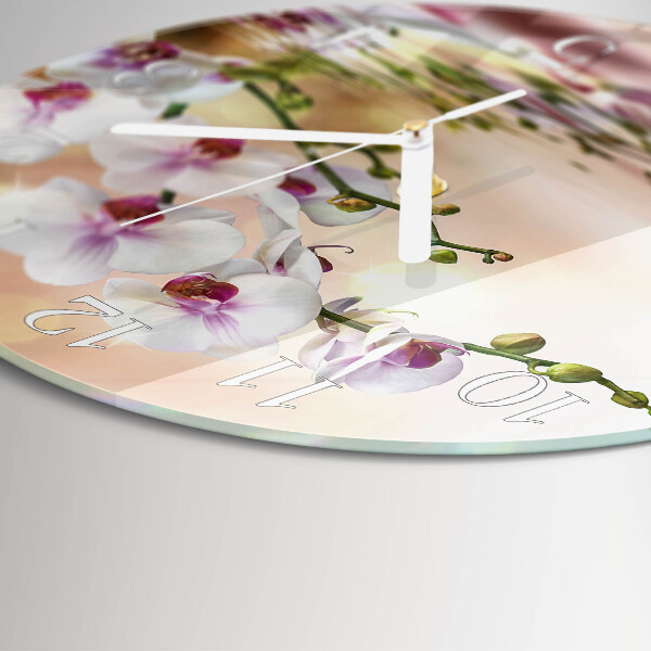Orologio rotondo Orchidea