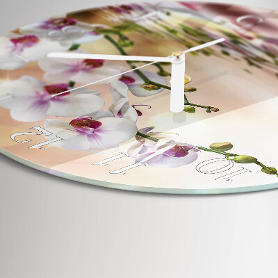 Orologio rotondo Orchidea