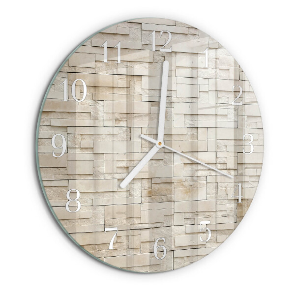 Orologio rotondo Muro di pietra