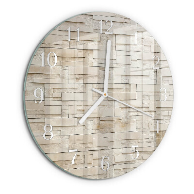 Orologio rotondo Muro di pietra