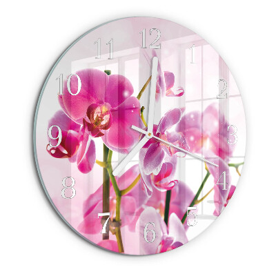Orologio rotondo Orchidea