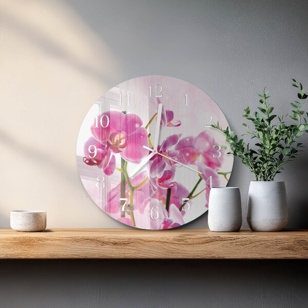 Orologio rotondo Orchidea