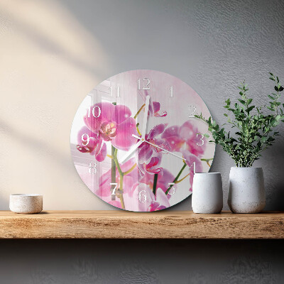 Orologio rotondo Orchidea