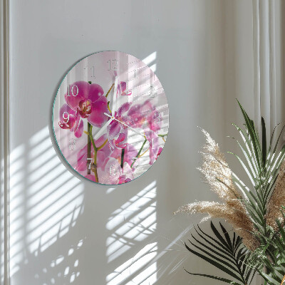 Orologio rotondo Orchidea