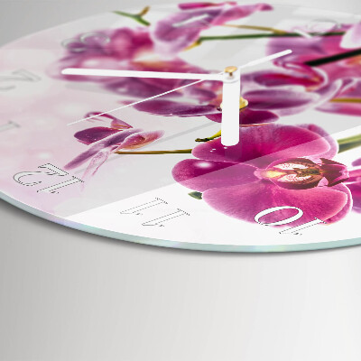 Orologio rotondo Orchidea
