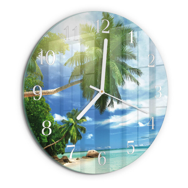 Orologio rotondo Isola delle palme