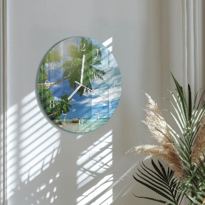 Orologio rotondo Isola delle palme