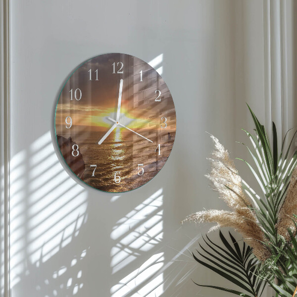 Orologio rotondo Tramonto