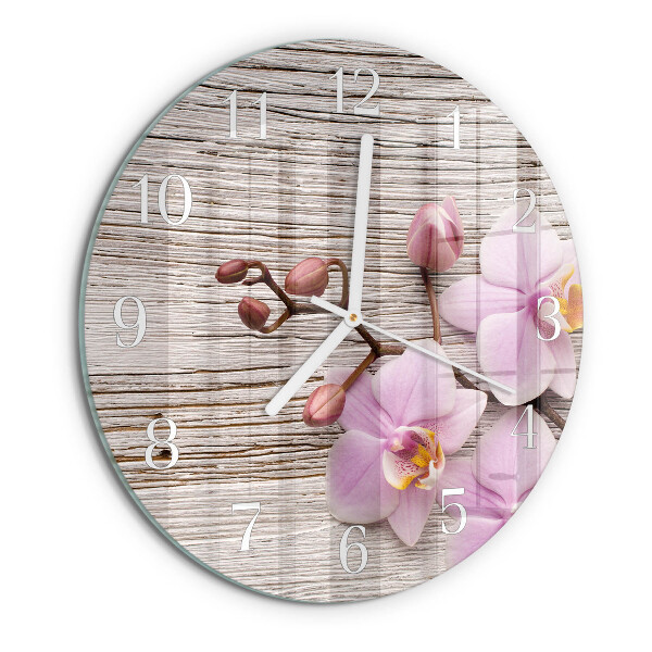 Orologio rotondo Orchidea