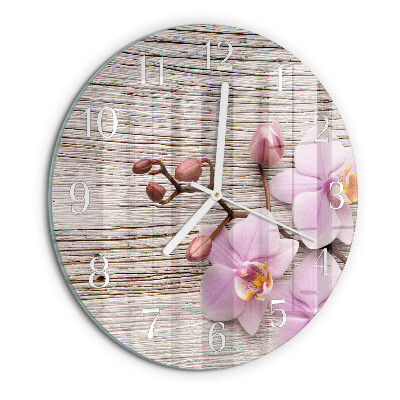 Orologio rotondo Orchidea
