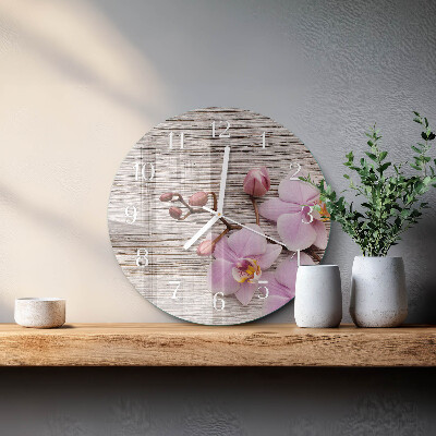 Orologio rotondo Orchidea