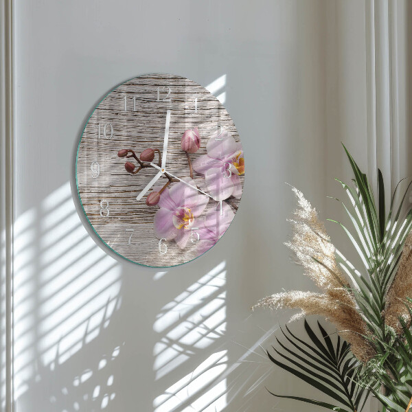 Orologio rotondo Orchidea