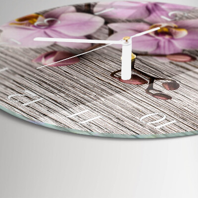 Orologio rotondo Orchidea