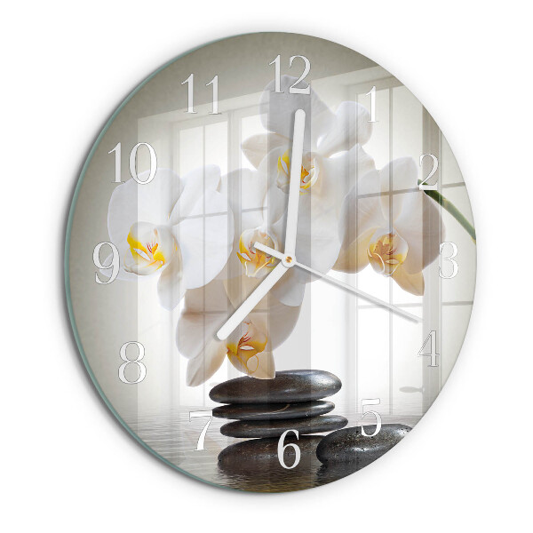 Orologio rotondo Orchidea