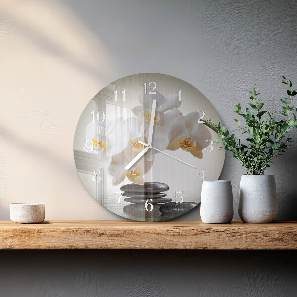 Orologio rotondo Orchidea
