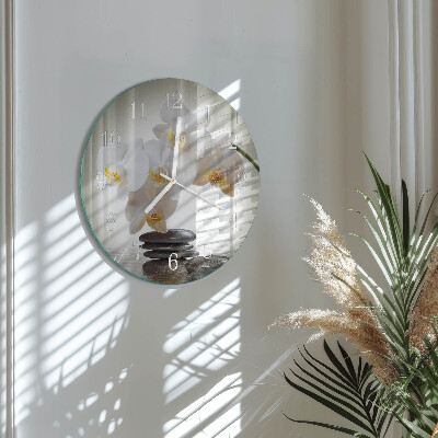 Orologio rotondo Orchidea