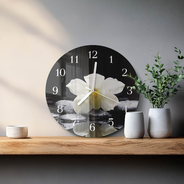 Orologio rotondo Pietre per orchidee