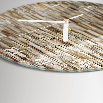 Orologio rotondo Clinker