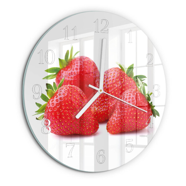 Orologio rotondo Fragole