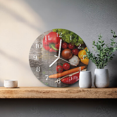 Orologio rotondo Verdure