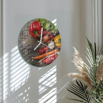 Orologio rotondo Verdure