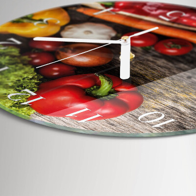 Orologio rotondo Verdure